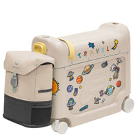 Stokke® JetKids™ Reiseset BedBox 46 cm Set 2 tlg. - 4-Rollen-Kabinentrolley (moonglow white) - Ansicht 2