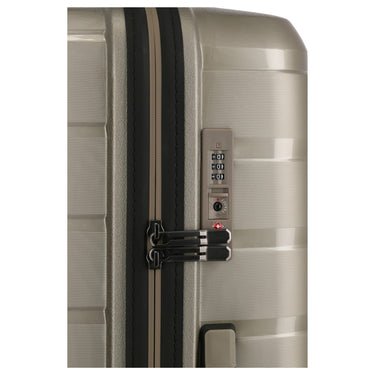 Travelite Air Base - 4-Rollen-Trolley Set 3tlg.  L/M/S Vortasche (champagner) - Ansicht 8