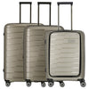 Travelite Air Base - 4-Wheel Trolley Set 3pcs. L/M/S Front Pocket (champagne)