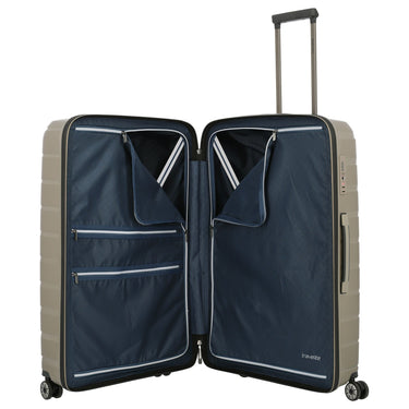 Travelite Air Base - 4-Rollen-Trolley Set 3tlg.  L/M/S Vortasche (champagner) - Ansicht 7