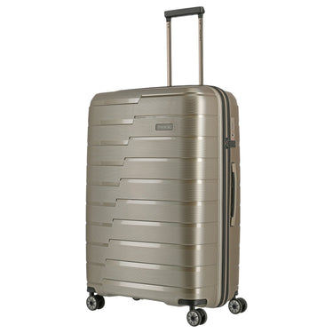 Travelite Air Base - 4-Rollen-Trolley Set 3tlg.  L/M/S Vortasche (champagner) - Ansicht 3