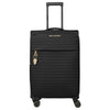 Travelite BARBARA Stepp - 4-Rollen-Trolley M 68 cm erw. (schwarz, 68 cm)