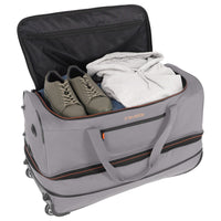 Travelite Basics - Rollenreisetasche 98/119L 70 cm erw. (grau/orange) - Ansicht 5
