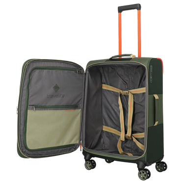 Travelite Color Craze - 4-Rollen-Trolley M 66 cm erw. (oliv) - Ansicht 7