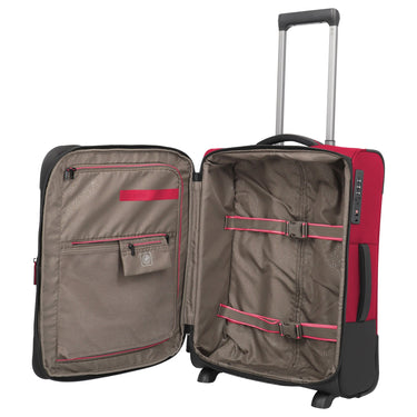 Travelite Crosslite - 2-Rollen-Kabinentrolley S 54 cm erw. (red) - Ansicht 6