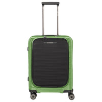 Travelite Mooby - 4-Rollen-Kabinentrolley mit Vortasche S 55 cm (grün)