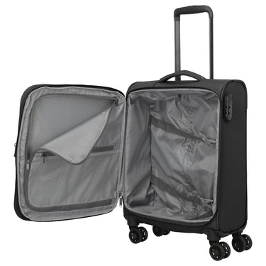 Travelite Umbria - 4-Rollen-Kabinentrolley S 55 cm erw. (black) - Ansicht 6