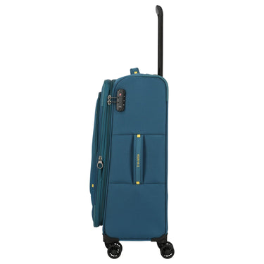 Travelite Umbria - 4-Rollen-Trolley M 67 cm erw. (petrol) - Ansicht 3