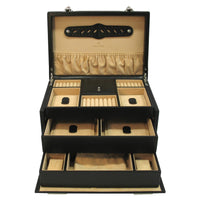 Windrose Ambiance - Uhrenkoffer (für 4 Uhren) 31 cm (schwarz)