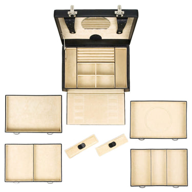 Windrose Beluga - Schmuckkoffer 26.5 cm (schwarz) - Ansicht 2