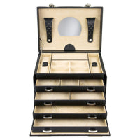 Windrose Beluga - Schmuckkoffer 26.5 cm (schwarz)