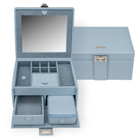 Windrose Marvella - Schmuckkoffer mit Reiseetui 21.5 cm (sky)