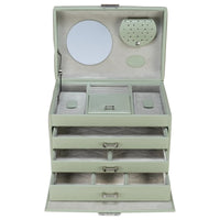 Windrose Merino - Schmuckkoffer 24.5 cm (salbei)