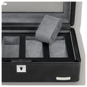 Windrose Tempora - Uhrenkoffer (für 4 Uhren) 26.5 cm (schwarz) - Ansicht 6