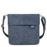zwei Mademoiselle M8 - Schultertasche 25 cm (nubuk-blue)